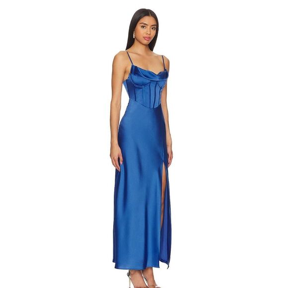 ASTR the Label Cannes Dress in Denim Blue Size S Revolve - Picture 7 of 8